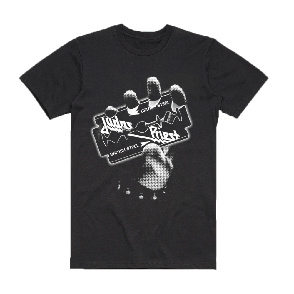 British Steel White Print T-Shirt