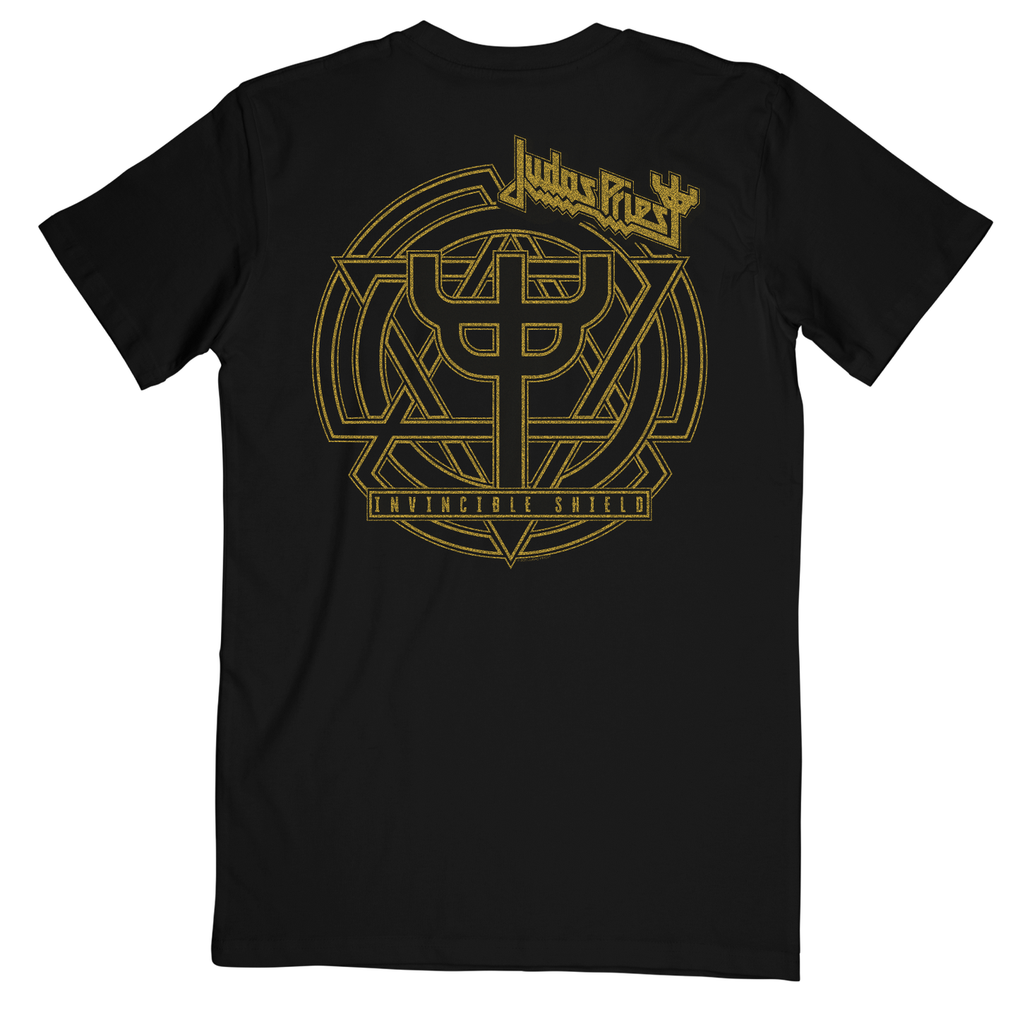 Invincible Shield Logo Fork Shield Black Tee