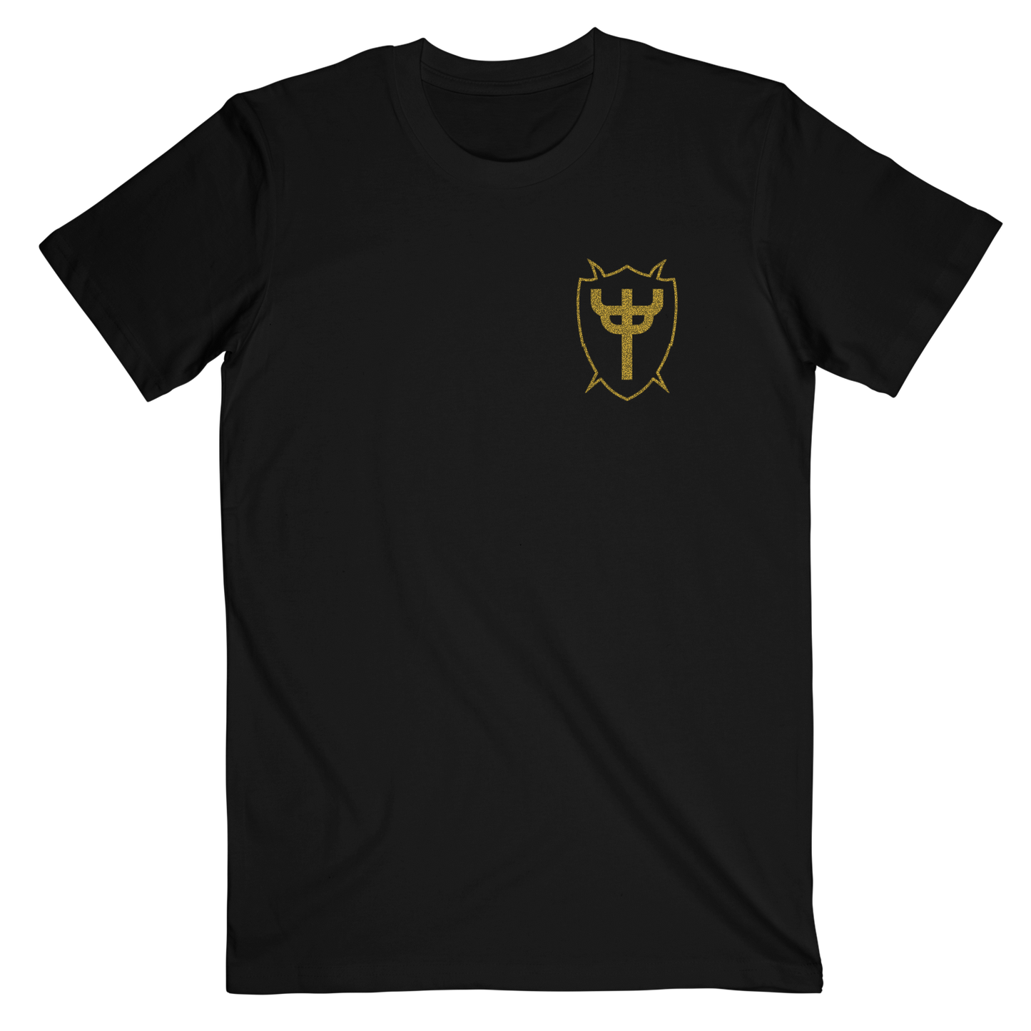 Invincible Shield Logo Fork Shield Black Tee