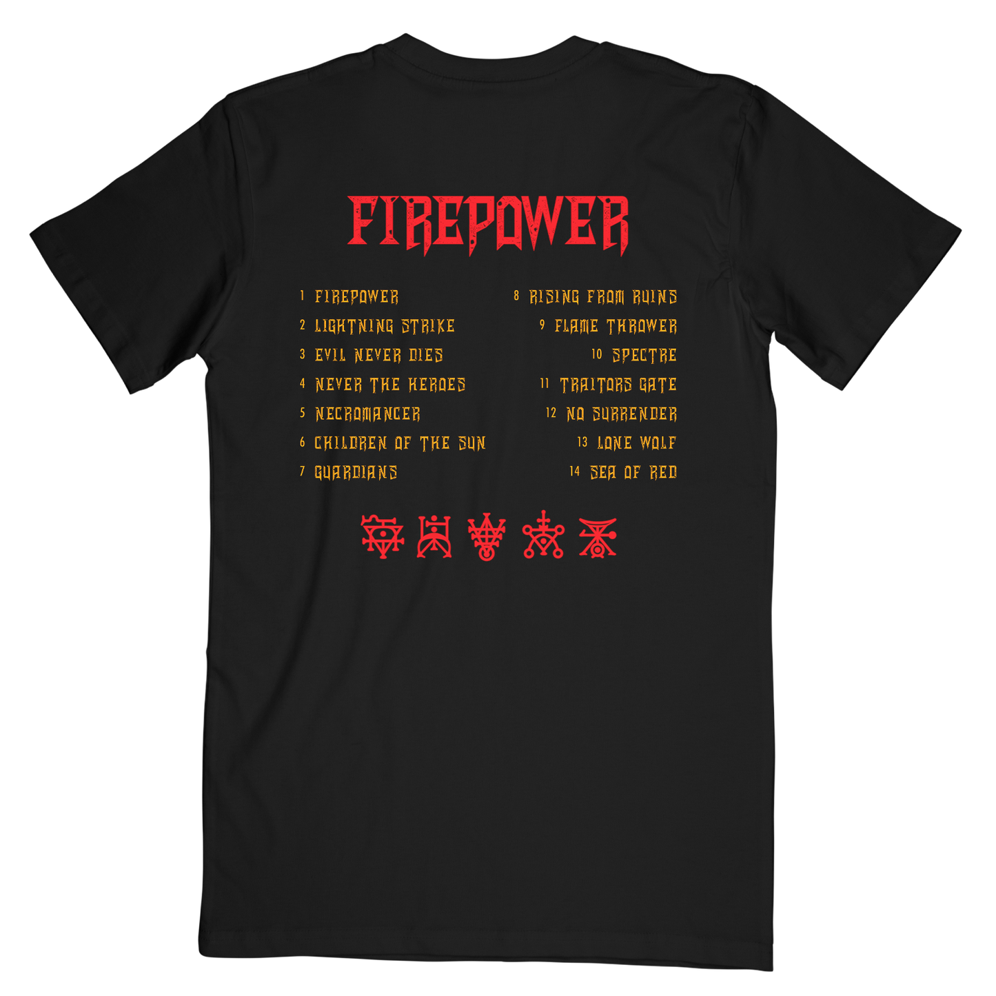 Firepower Tracklist Tee