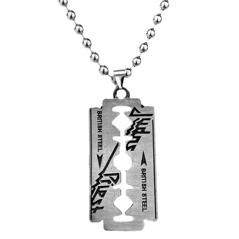British Steel Razorblade Pendant