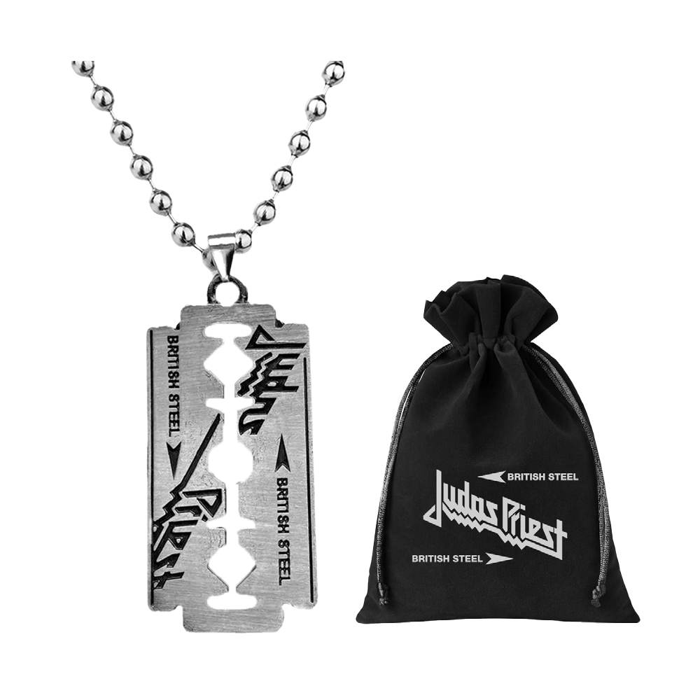 British Steel Razorblade Pendant