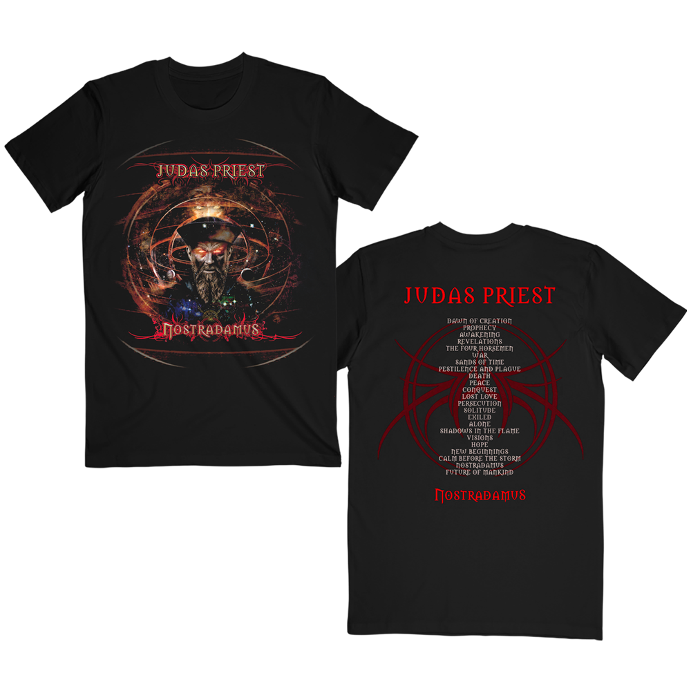 Nostradamus Tracklist Tee – Judas Priest